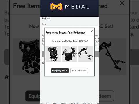 Claim 3 Free Items Right Now! (CyrBlox Items) #roblox #shorts