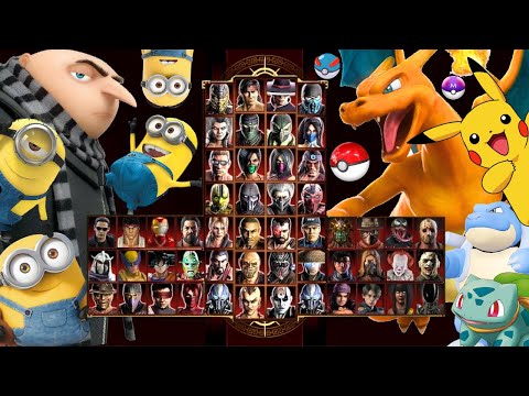 Mortal Kombat 9 - GRU and MINIONS & POKÉMONS - Expert Tag Ladder - Gameplay @(1080p) - 60ᶠᵖˢ ✔