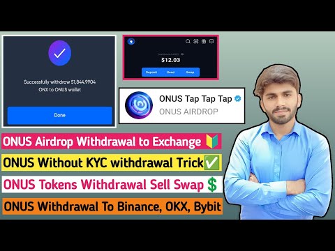 ONUS Tap Tap Airdrop Withdrawal To ONUS Exchange🔰 | ONX Tokens Sell Kaise Kare💲| ONUS Exchange KYC ✅