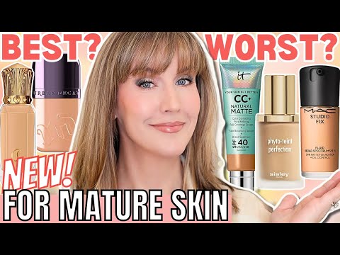 5 BEST & WORST New Foundations for Mature Skin 2024 | Foundation Roundup