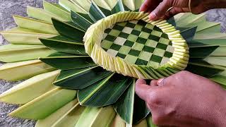 coconut leaf sunflower/Nature art/eco friendly decoration/kurutholai decor