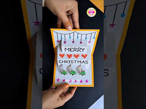 DIY Christmas pop-up card | Christmas greeting card | Merry Christmas card #shorts #diy