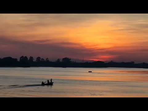 落日.晚霞.归舟 Sunset. Evening glow. Returning boat