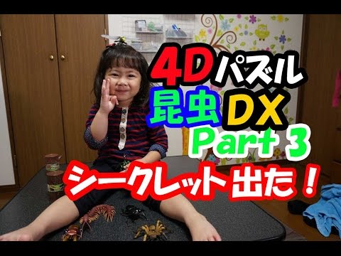 ４Ｄパズル昆虫DX　Ｐａｒｔ３（シークレット出た！）+フジャンケン再び登場！