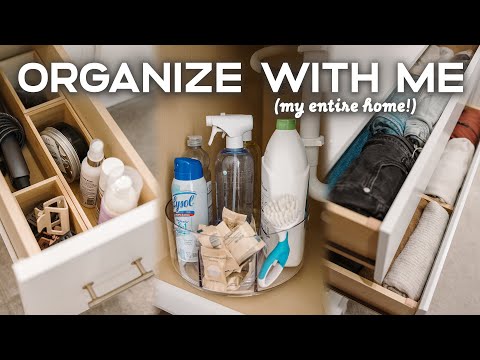 Organizing MESSY Spots In My Home | Home Organization Ideas + Storage Hacks