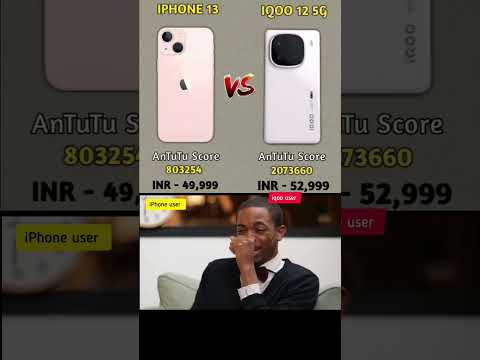 iPhone 13 vs iqoo 12 antutu score Comparison #iphone13 #iqoo12 #antutu #mobilecompare