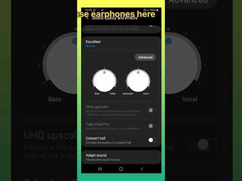 Sound quality and effects settings in samsung #trending #samsung #trendingshorts