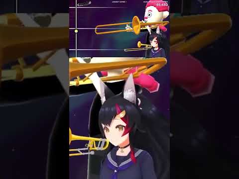 Mio burst out her laughs while played Trombone Champ [ Hololive Clips English Sub Vertical Video ]