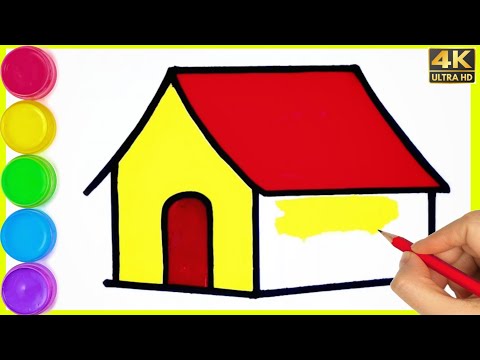 Ghar ka Drawing || How to draw house Drawing || Easy to draw a house step by step for beginners ||