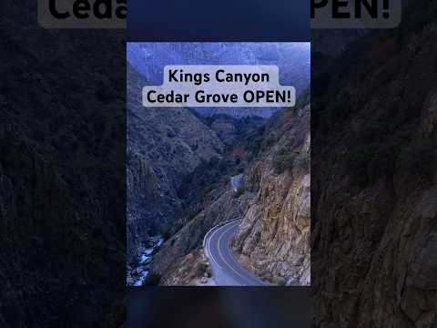 Cedar Grove in Kings Canyon is OPEN! #nationalpark #travel #nature #ytshort #shorts #short #yt