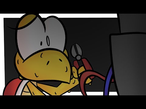 Koopa Troopa Trying To Defuse A Bomb