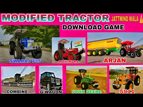 Fs20 🔥indian💥 tractor 😎 mod download 🎮 link || indian tractor game || all modified tractor game 🎮 |