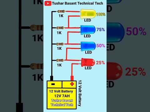 Battery Level Indicator Connection DIY Project #shorts