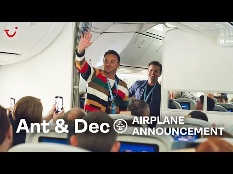 On board a flight to Florida with Happiness Ambassadors, Ant & Dec | TUI