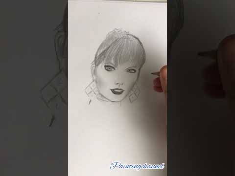 How to draw Taylor Swift #taylorswift #drawingtaylor #realisticdrawing#learn to draw