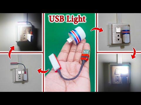 How To Make A Two Types USB Light At Home | Making USB LED Bulb | LED USB Bulb | Mini USB LED Light