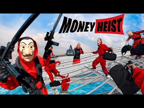 PARKOUR VS MONEY HEIST! : the Girl rescues bad guy, surrounded by police and can't escape | Epic POV