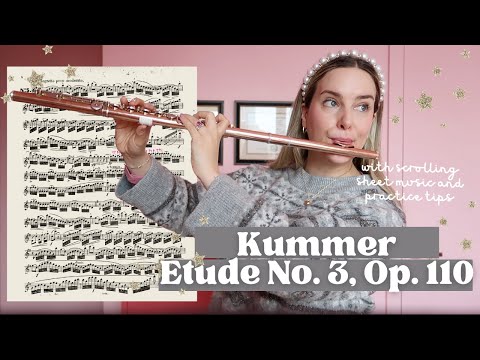 Flute Etude No. 3 from 24 Etudes Mélodiques by Kummer | play along and practice tips