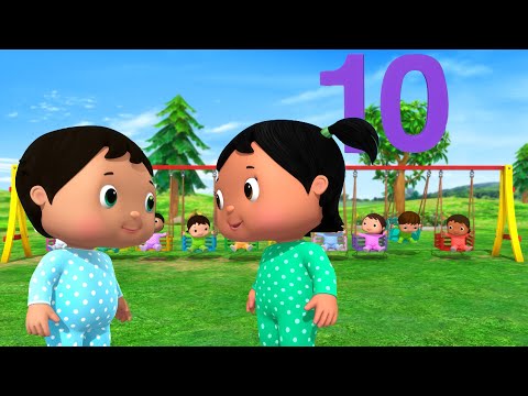 Ten Little Toddlers Play and Count at the Playground! | Fun Baby Songs | Classic Baby Songs