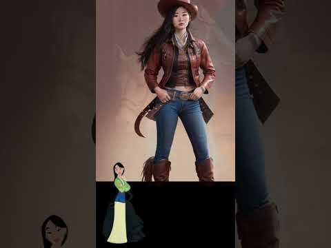 #disney princesses cowgirl version #shortvideos#shortsviral