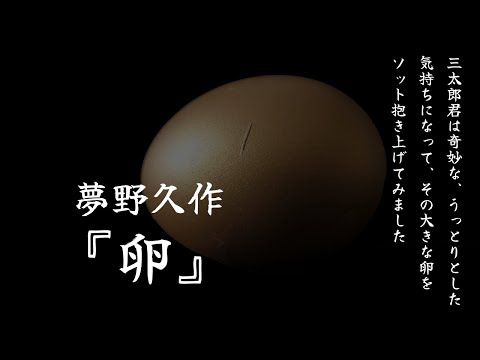 【朗読】淡い恋の話…かと思いきや、徐々に不気味さが『卵』夢野久作【睡眠導入、読み聞かせ】