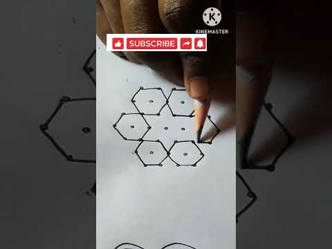 7×4 dots simple muggulu #shorts# kolam