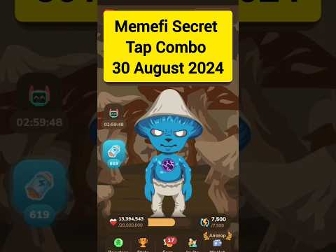 Memefi Secret Tap Combo 30 August 2024 #memefi #dailycombo