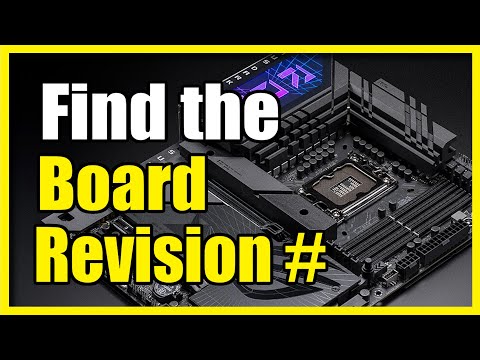 How to Find Motherboard Model & Revision Version on Windows 10 or 11 (Update Bios)