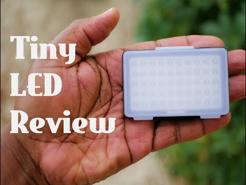 Tiny dimmable LED Video light Review Commlite CM-L50