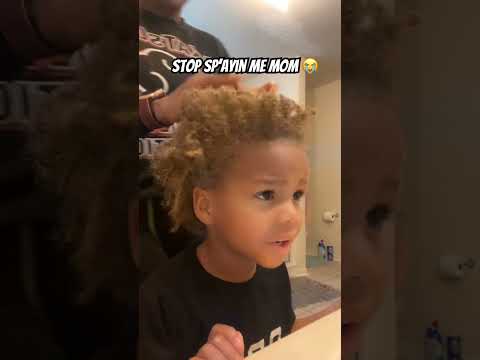 Toddlers when it’s time to do their hair becomes comedy 😭 No more Freeform’s #freeformlocs #kids