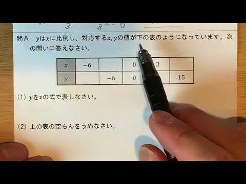 2021 1学年 4章 2節 比例〜比例の式を求める〜