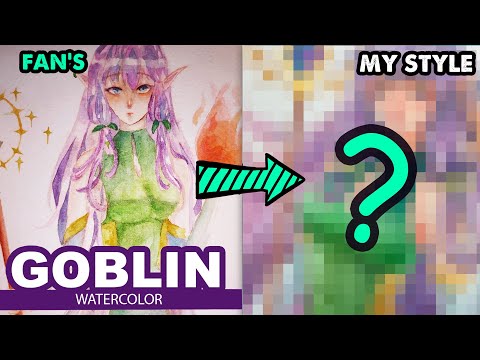 How To Draw FANTASTIC GOBLIN | #9 Redraw Fan’s Painting | Huta Chan