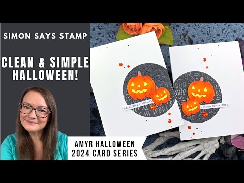 Clean & Simple Halloween Cards | AmyR Halloween 2024 Card Series #27