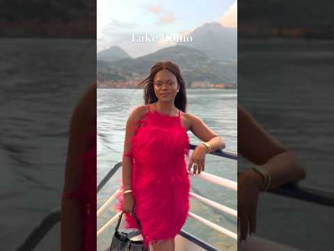 Lake Como dinner commute #lakecomo #grwm #eurosummer #cultgaia