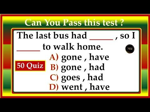 Can You Score 50 / 50 ? | Present Past Future | Grammar All Tenses Mixed test | No.1 Quality English