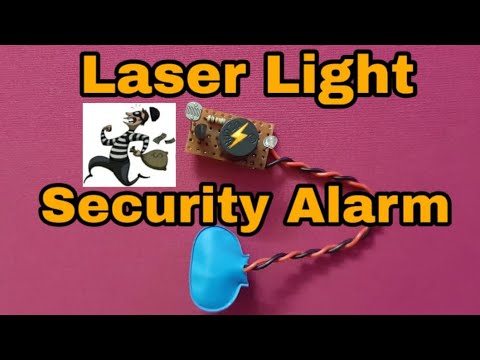 How To Make Laser Security (Theft) Alarm Using SCR - 1 KM Range.