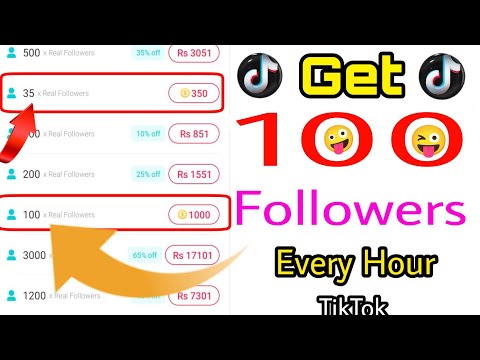 Get Every Hour 100 Followers On Tiktok. TikTok kay Followers and likes kaisa badhaya.free Followers.