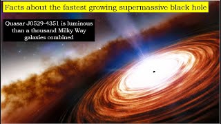 J0529 4351, the fastest growing supermassive black hole more luminous than a 1000 Milky Way Galaxies