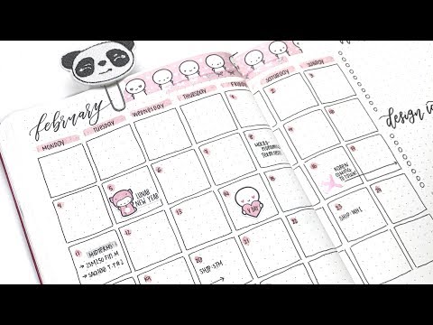 February Bullet Journal Set Up Plan With Me! (Leuchtturm)