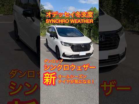 新しいオールシーズンタイヤ。シンクロウェザー(SYNCHRO WEATHER)が気になる。オデッセイ冬支度。#dunlop #ダンロップ #シンクロウェザー