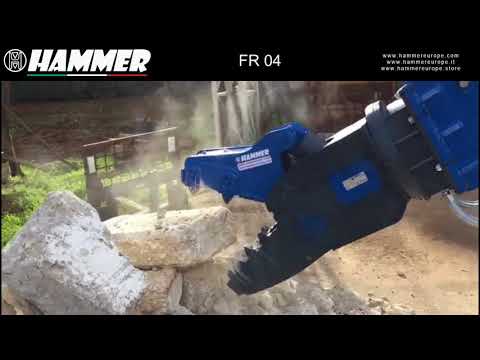 Hammer FR 04, 480 kg crusher, in action