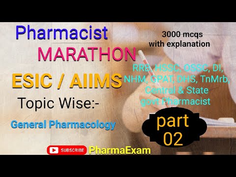 Pharmacist Marathon Part2  Pharmacology (21-30) #esic_pharmacist #pharmacistexampreparation #aiims