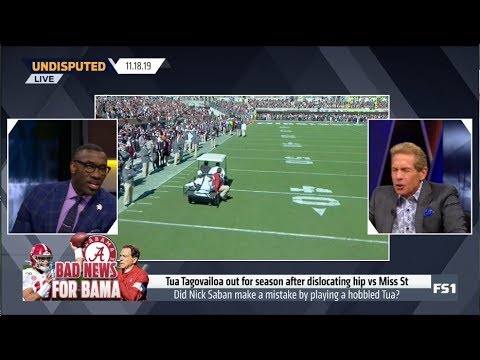 UNDISPUTED | Tua Tagovailoa out for season after dislocating hip vs Miss State