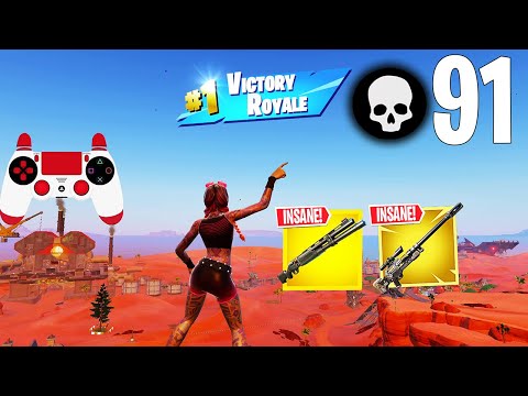 91 Elimination Solo Vs Squads Gameplay Wins (Fortnite Chapter 5 Season 3 PS4 Controller)