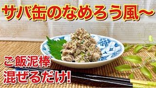 サバ缶のなめろう風～の作り方♪サバ水煮缶と香味野菜、調味料を混ぜるだけでご飯やおつまみに最高に美味しいなめろう風が出来ます。