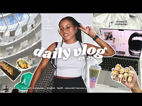 daily diary ep.27 🎏: macbook makeover, wisdom teeth removal, manga shopping, brand shoot, etc.