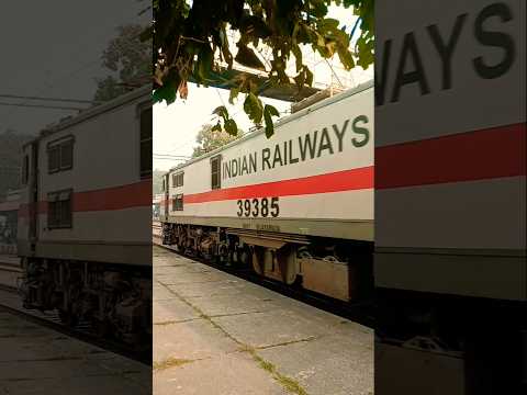 Beautiful Wap7 Electric Engine Train Crossing#uniquetrainengines#indianrailways#viralvideo#speed