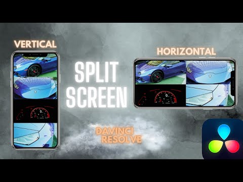 How to do VERTICAL/HORIZONTAL Split screen in DaVinci Resolve 18.6 | Made SIMPLE 🔥