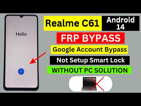 Realme C61 FRP Bypass Android 14 Without PC | New Solution | Realme (RMX3933) Google Account Bypass