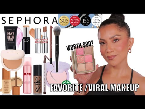 WORTH $90 HOURGLASS PALETTE? + FULL FACE new VIRAL SEPHORA LATINA MAKEUP + WEAR TEST | MagdalineJ